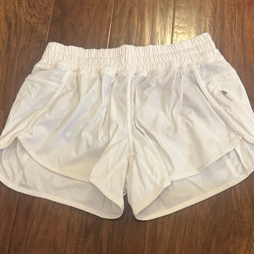 LuluLemon White Athletic Shorts